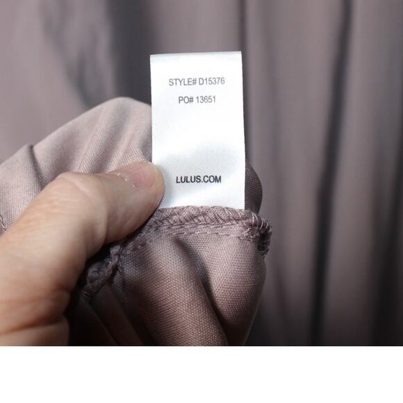 Lulus Air of Romance‎ Taupe Maxi Dress NWT Size Medium Lined Zip Sleeveless - Picture 8 of 8